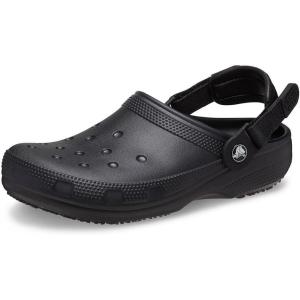 Crocs Unisex-Adult Classic Work Clogs, Slip Resistant Shoes(Black)