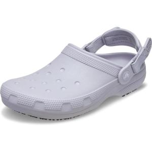 Crocs Unisex-Adult Classic Work Clogs, Slip Resistant Shoes(Mauve Mist)