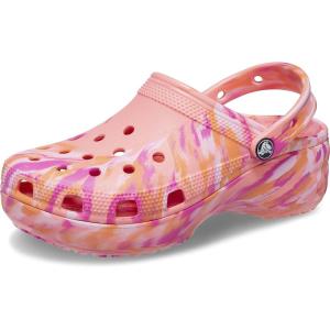 Crocs Boys’ Classic Graphic Monster Print Clogs(Guava/Multi)