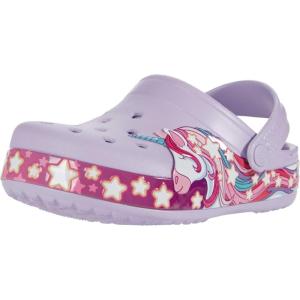 Crocs Boys’ Classic Graphic Monster Print Clogs(Lavender)