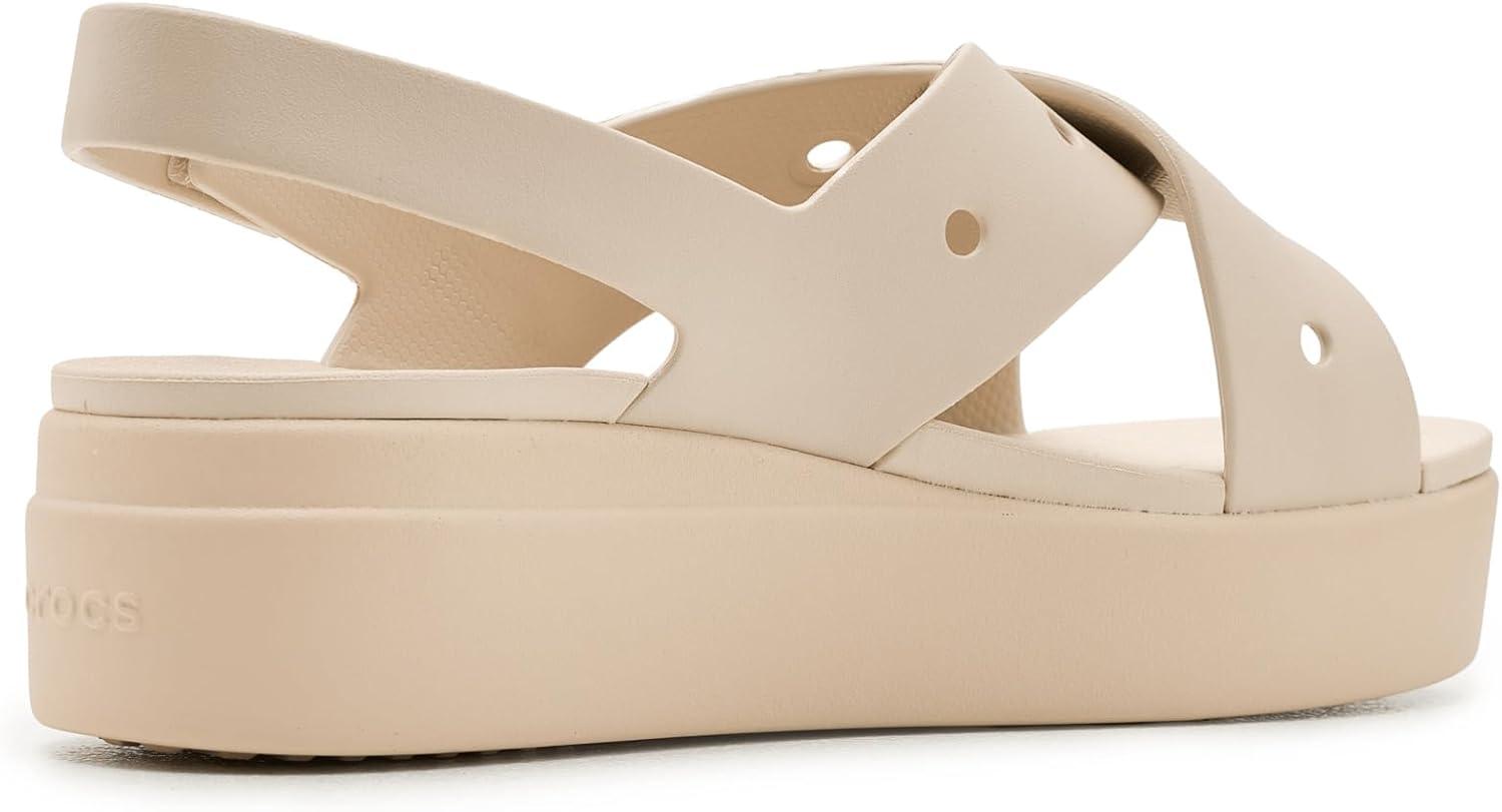 image:imageCrocs Womens Brooklyn 4U Low Wedges Platform Wedge Sandals for WomenFrappeCrossstrap