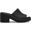 Crocs Women’s Brooklyn Slide Heel Sandals(Black/Black)