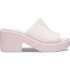 Crocs Women’s Brooklyn Slide Heel Sandals(Pink Milk)