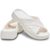 Crocs Women’s Classic Cross Strap Sandals(Chalk)