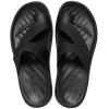 Crocs Women’s Getaway Toe Loop Platform Sandals, LiteRide Comfort, Black, 7