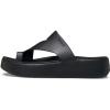 Crocs Women’s Getaway Toe Loop Platform Sandals, LiteRide Comfort, Black, 7