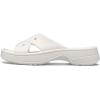Crocs Women’s Classic Cross Strap Sandals(Chalk)