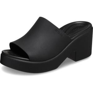 Crocs Women’s Brooklyn Slide Heel Sandals(Black/Black)