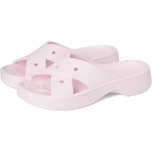 Crocs Women’s Classic Cross Strap Sandals(Pink Milk)