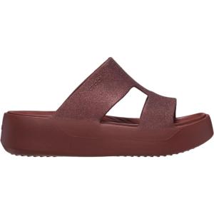Crocs Women’s Getaway Platform H-Strap Wedge Sandals(Dark Clay)