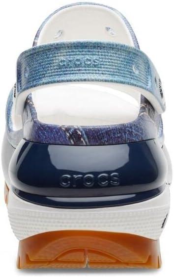 image:imageCrocs Classic Mega Crush SandalWhiteMulti Denim