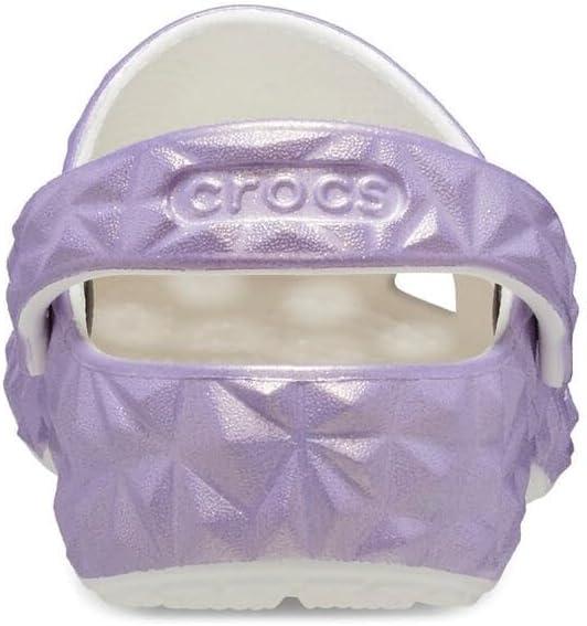 image:imageCrocs Unisex Adult Classic Geometric ClogWhiteIridescent