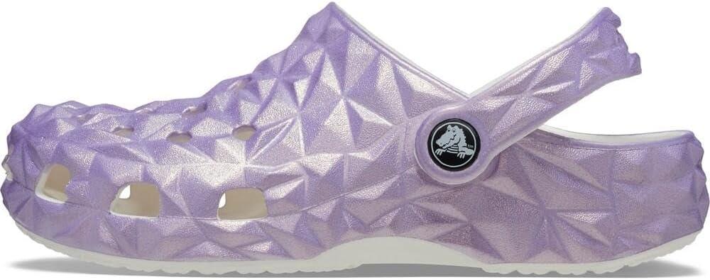 image:imageCrocs Unisex Adult Classic Geometric ClogWhiteIridescent
