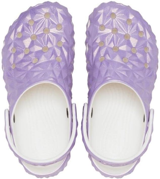 image:imageCrocs Unisex Adult Classic Geometric ClogWhiteIridescent