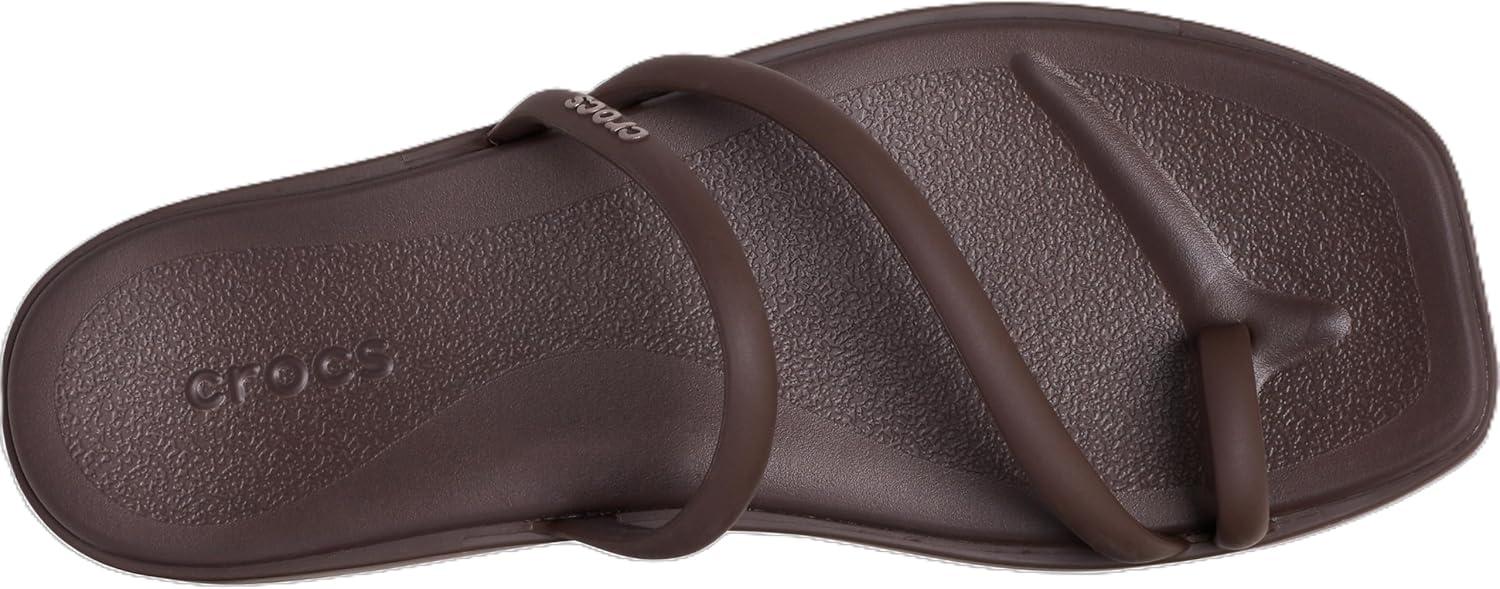 image:imageCrocs Womens Miami Toe Loop Sandal FlatCoffee
