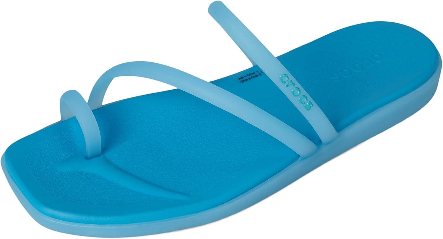 image:imageCrocs Womens Miami Toe Loop Sandal FlatTinted Glass