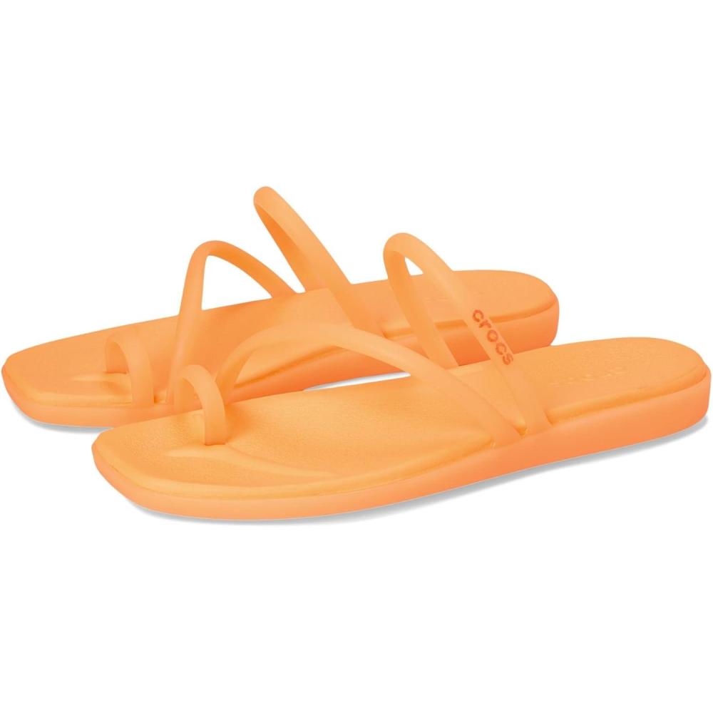 image:imageCrocs Womens Miami Toe Loop Sandal FlatOrangesicle