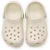 Crocs Kids’ Classic Glitter Clog(Summit White/Multi Glow)