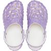 Crocs Unisex Adult Classic Geometric Clog(White/Iridescent)