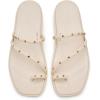 Crocs Women’s Miami Toe Loop Sandal Flat(Almond Tint)