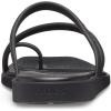 Crocs Women’s Miami Toe Loop Sandal Flat(Black)