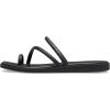 Crocs Women’s Miami Toe Loop Sandal Flat(Black)