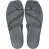 Crocs Women’s Miami Toe Loop Sandal Flat(Carbon Jelly)