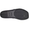 Crocs Women’s Miami Toe Loop Sandal Flat(Metallic Black)