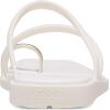 Crocs Women’s Miami Toe Loop Sandal Flat(Metallic Chalk)