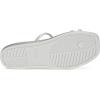 Crocs Women’s Miami Toe Loop Sandal Flat(Metallic Silver)
