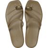 Crocs Women’s Miami Toe Loop Sandal Flat(Sepia Metallic)