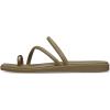 Crocs Women’s Miami Toe Loop Sandal Flat(Sepia Metallic)