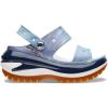 Crocs Classic Mega Crush Sandal(White/Multi Denim)