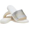 Crocs Women’s Miami Slide(Metallic Chalk)
