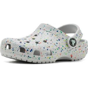 Crocs Unisex-Child Classic Watercolor Marbled Clog K(Atmosphere/Multi Glow)