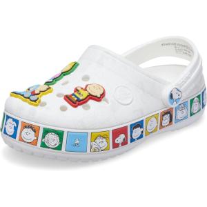 Crocs Unisex-Child Crocband Peanuts Clogs, Kids and Toddler Shoes(Multi/Peanuts)