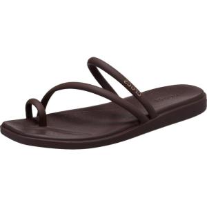 Crocs Women’s Miami Toe Loop Sandal Flat(Coffee)