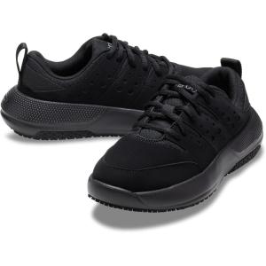 Crocs Women’s On The Clock Work Sneaker(Black/Black/Black)