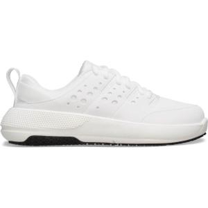 Crocs Women’s On The Clock Work Sneaker(White/White)