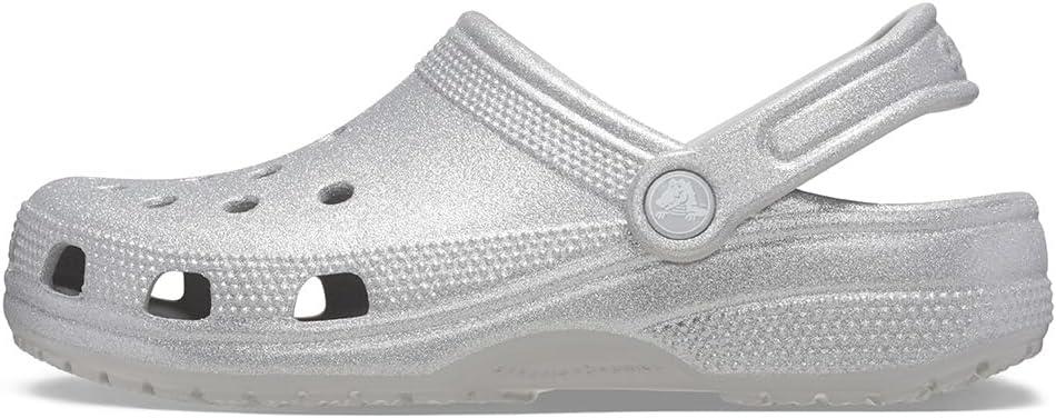 image:imageCrocs Unisex Adult Classic Glitter ClogsSilver Glitter