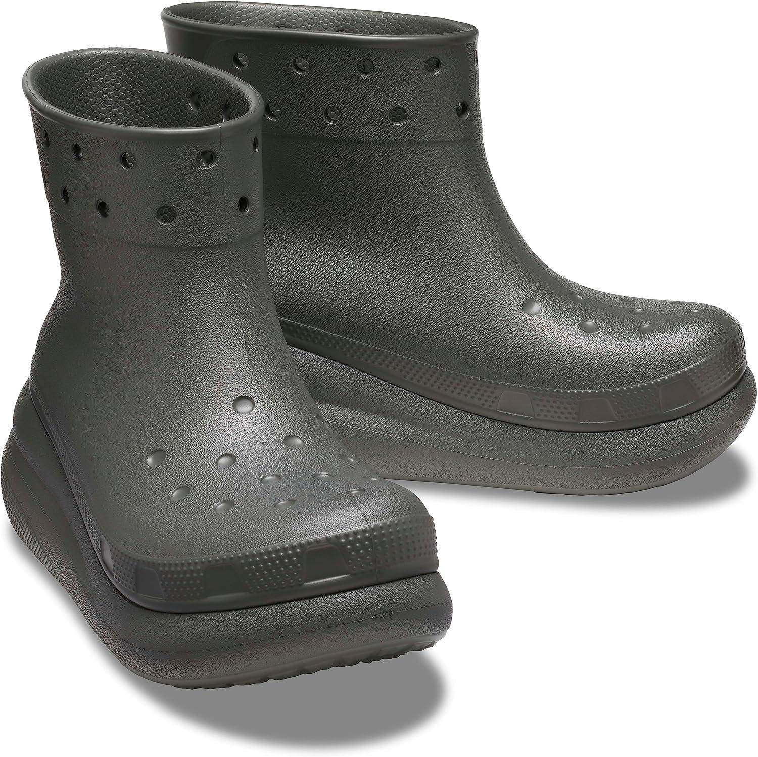 image:imageCrocs Unisex Crush Platform Waterproof Rain BootsDusty Olive
