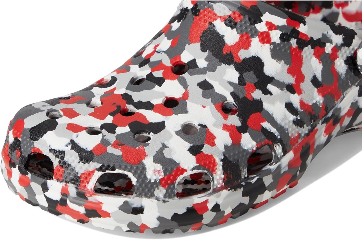 image:imageCrocs Womens Classic Marbled Tiedye ClogsRedMulti Confetti