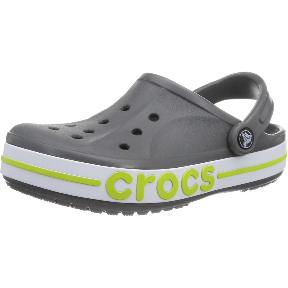 image:imageCrocs Kids Classic ClogsSlate GreyLime Punch