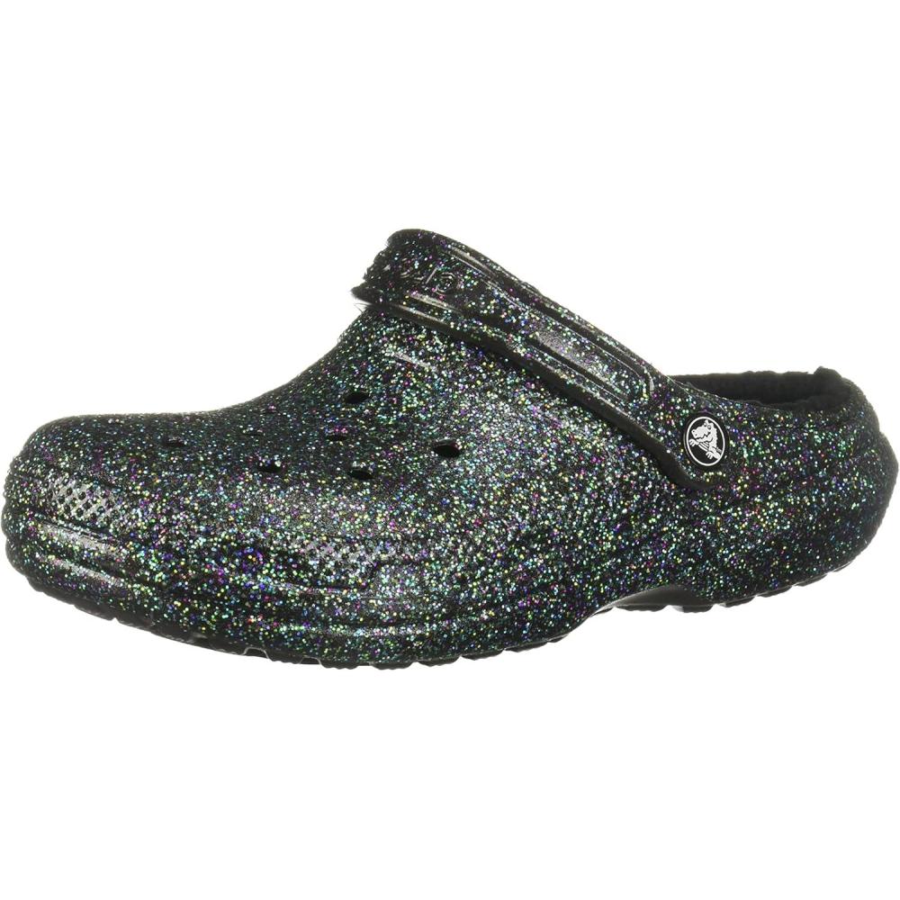 image:imageCrocs Unisex Adult Classic Lined Clog Fuzzy SlippersStarry Skies Glitter