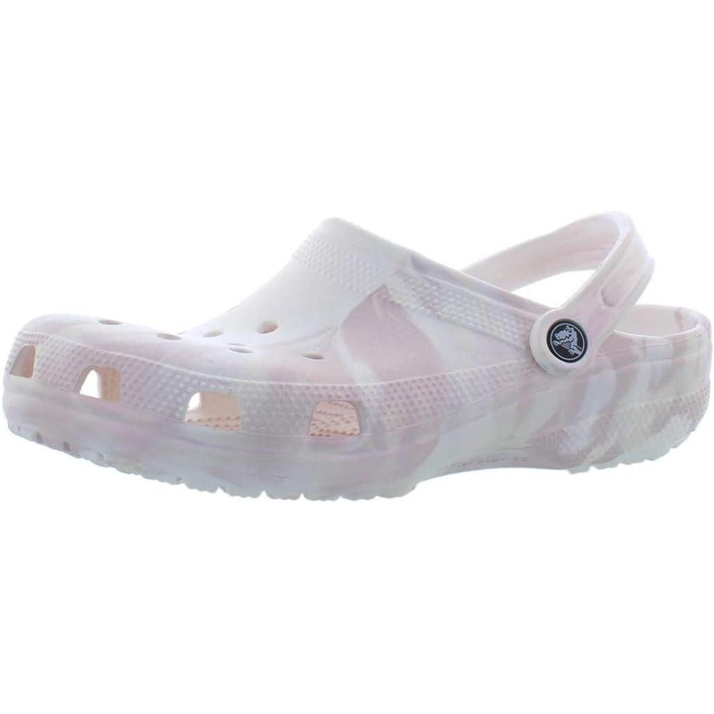 image:imageCrocs Womens Classic Marbled Tiedye ClogsWhite Pink Marble