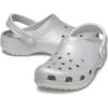 Crocs Unisex Adult Classic Glitter Clogs(Silver Glitter)
