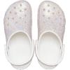 Crocs Unisex Adult Classic Glitter Clogs(White/Multi)