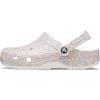 Crocs Unisex Adult Classic Glitter Clogs(White/Multi)
