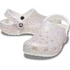 Crocs Unisex Adult Classic Glitter Clogs(White/Multi)