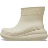 Crocs Unisex Crush Platform Waterproof Rain Boots(Bone)